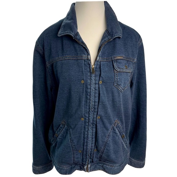 Lauren Ralph Lauren Dry Goods Supply Co Washed Knit Cropped Jacket Women’s L - Picture 5 of 12
